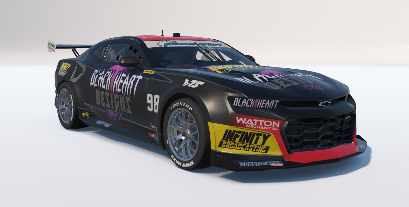 Preview of #98 Black Heart Designs Infinity Motorsport Gen 3 Camaro by Hamish Munro