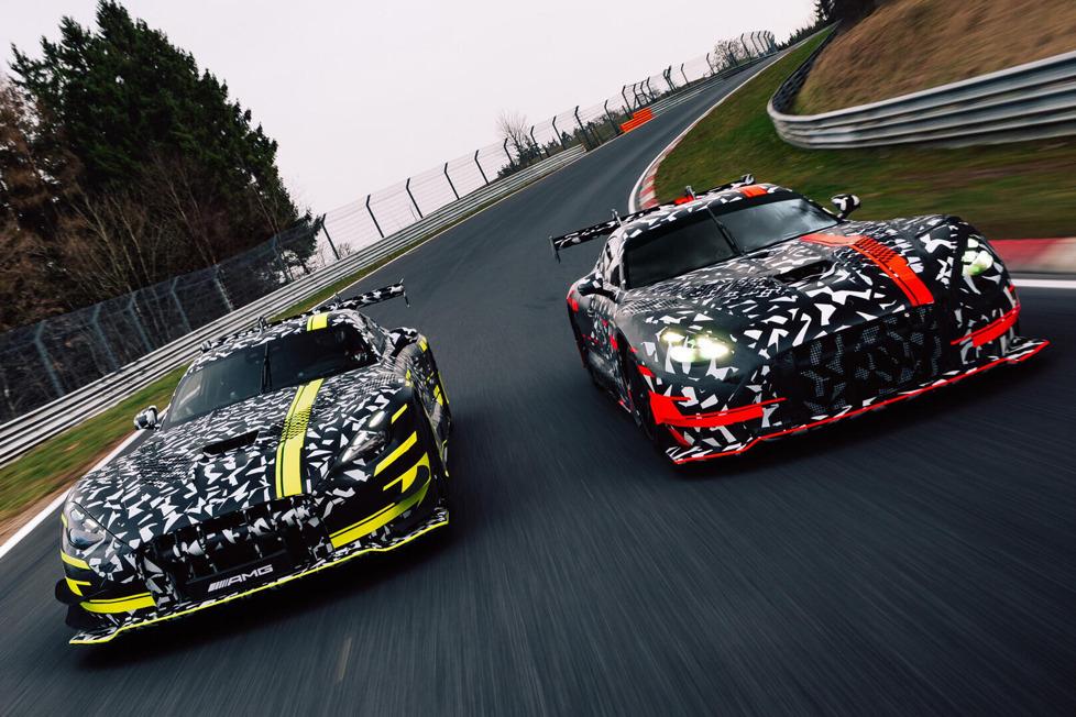 Preview of Mercedes AMG GT3 2027/28 camouflage March 24 2026 Nürburgring by Mike Riedner