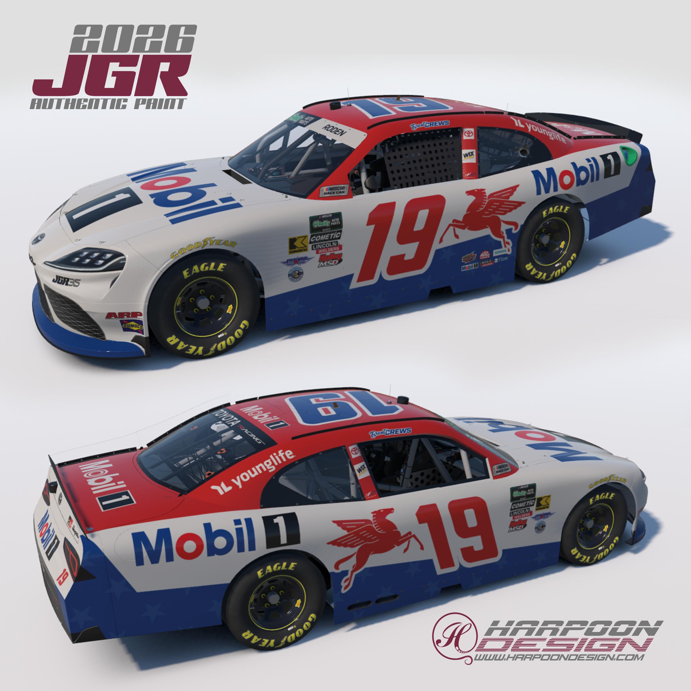 Preview of 2026 Brent Crews Mobil1 OReilly Toyota Supra by Brantley Roden