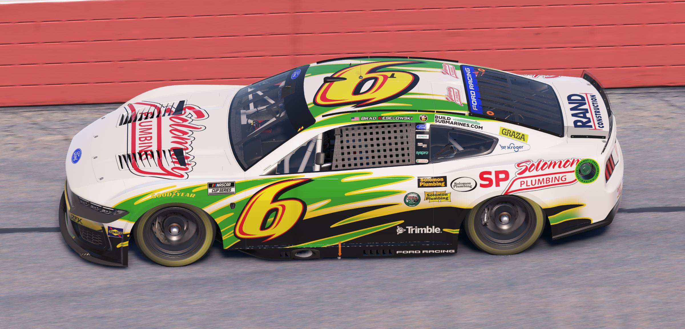 Preview of Brad Keselowski RFK Racing Solomon Plumbing Biffle Throwback by Mick J.