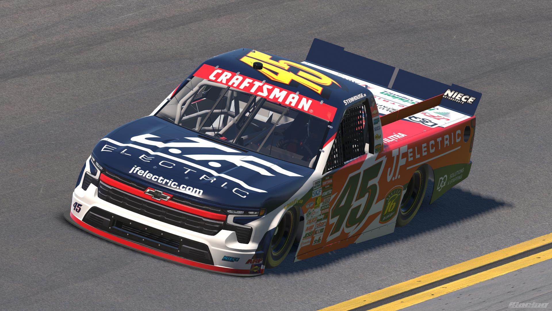 Preview of 2026 Ricky Stenhouse Jr. J.F. Electric (Daytona) Chevrolet Silverado RST by Leighton B Sibille