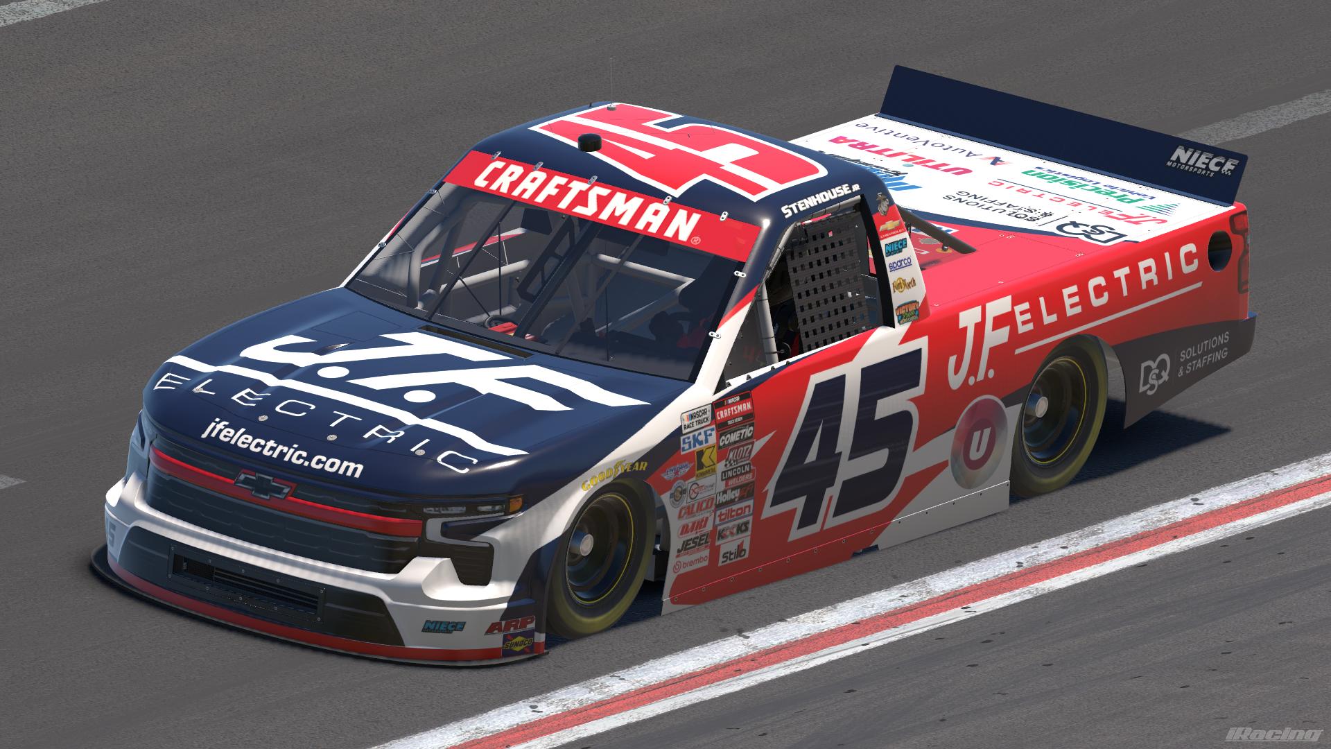 Preview of 2026 Ricky Stenhouse Jr. J.F. Electric (Primary) Chevrolet Silverado RST by Leighton B Sibille