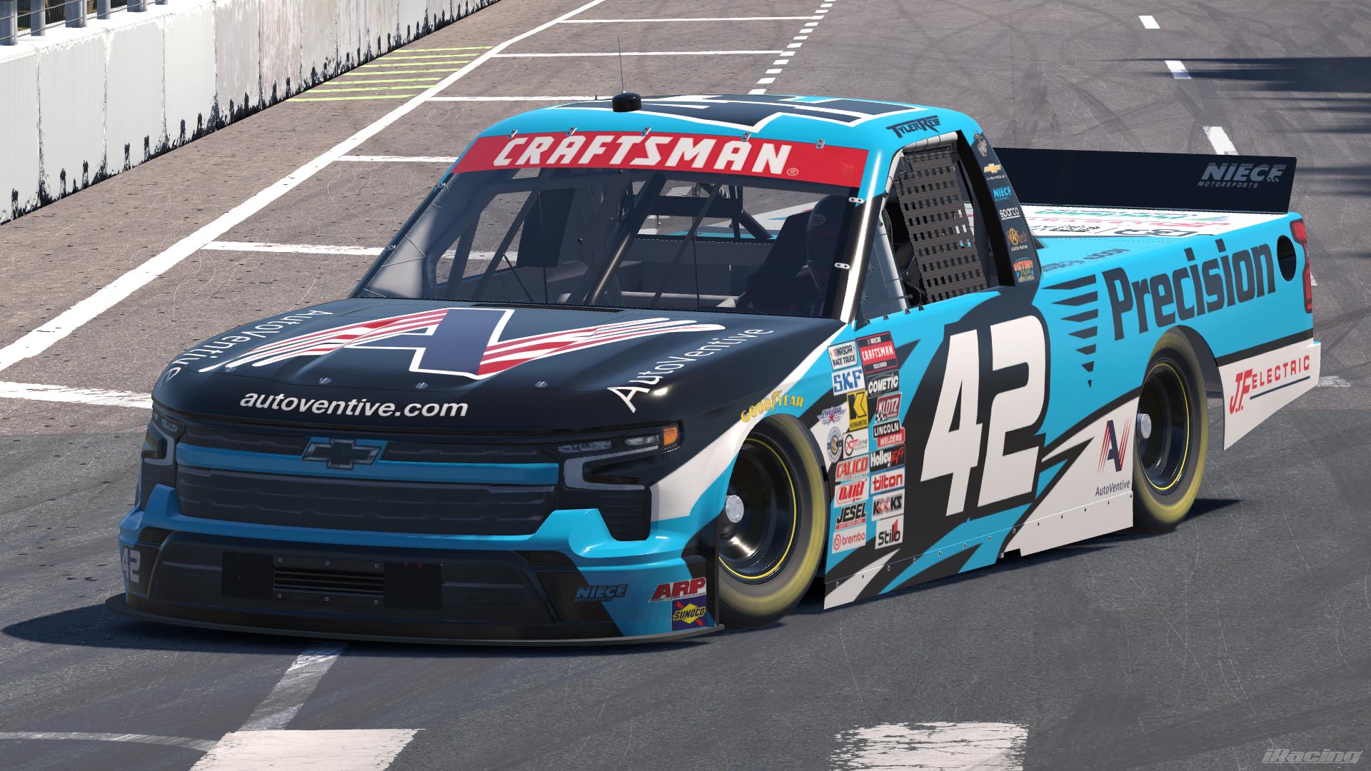 Preview of 2026 Tyler Reif AutoVentive / Precision Vehicle Logistics Chevrolet Silverado RST by Leighton B Sibille