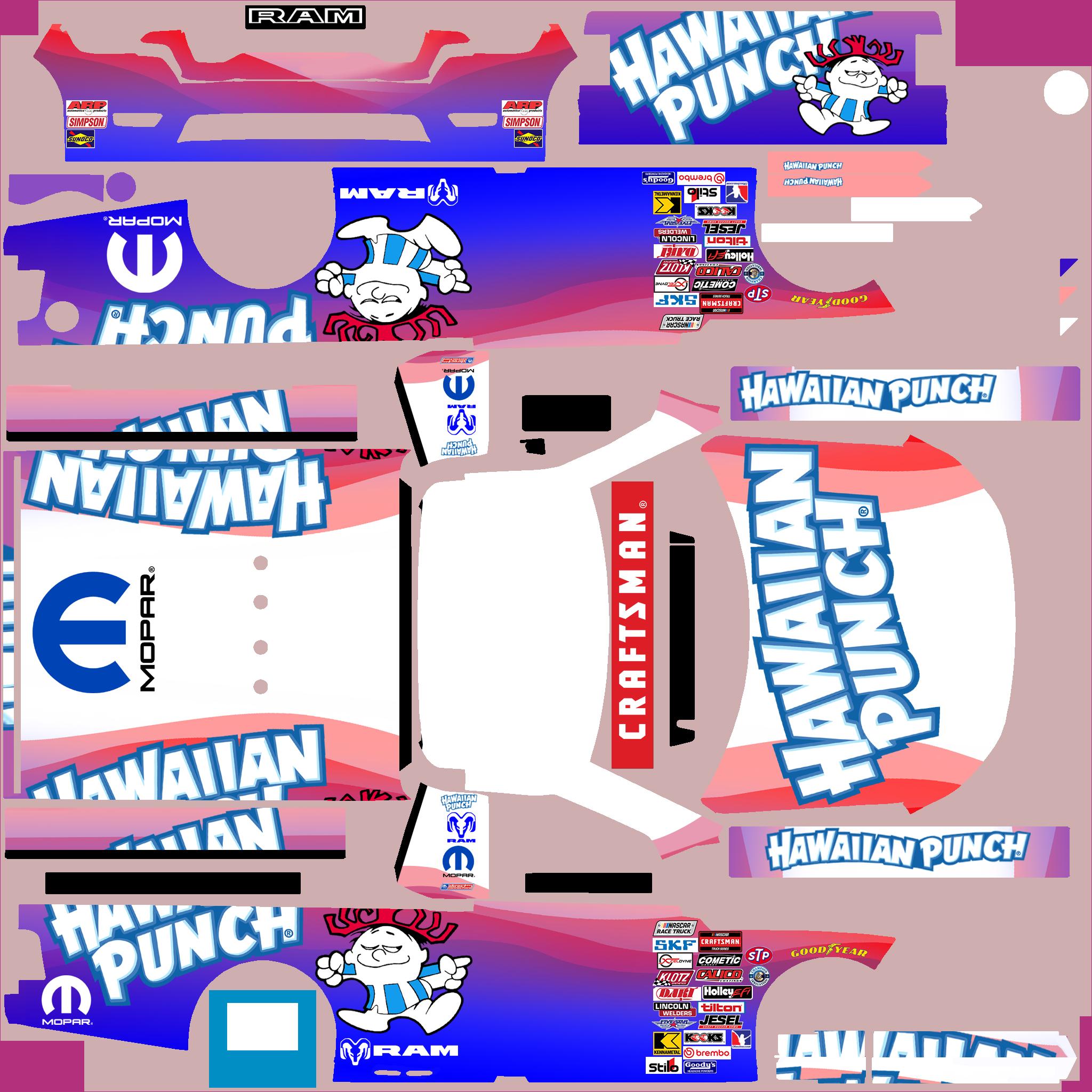 Preview of Nascar Truck Ram Hawaiian Punch by Clyde Coman