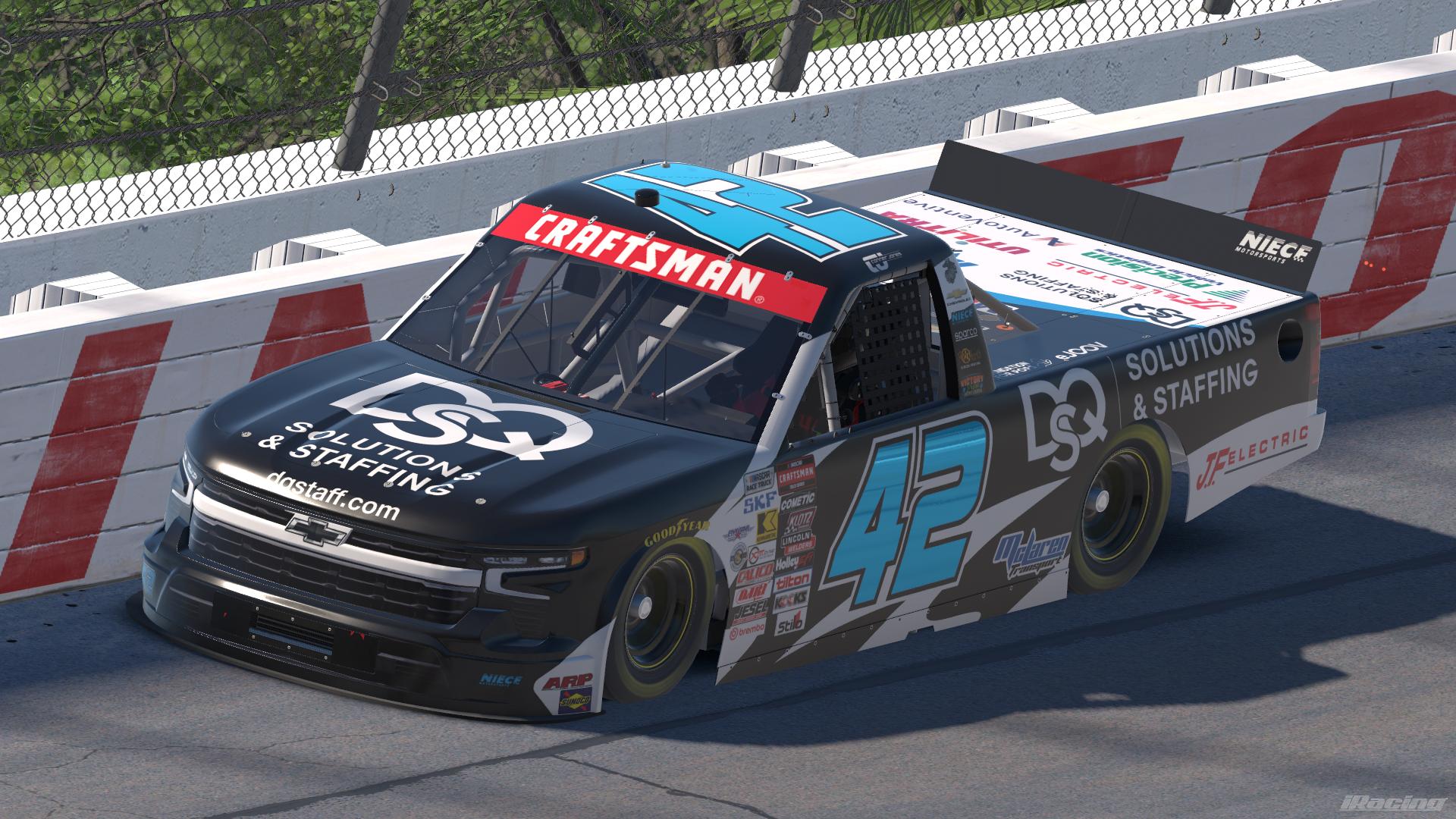 Preview of 2026 Conner Jones DQS Solutions & Staffing Chevrolet Silverado RST by Leighton B Sibille