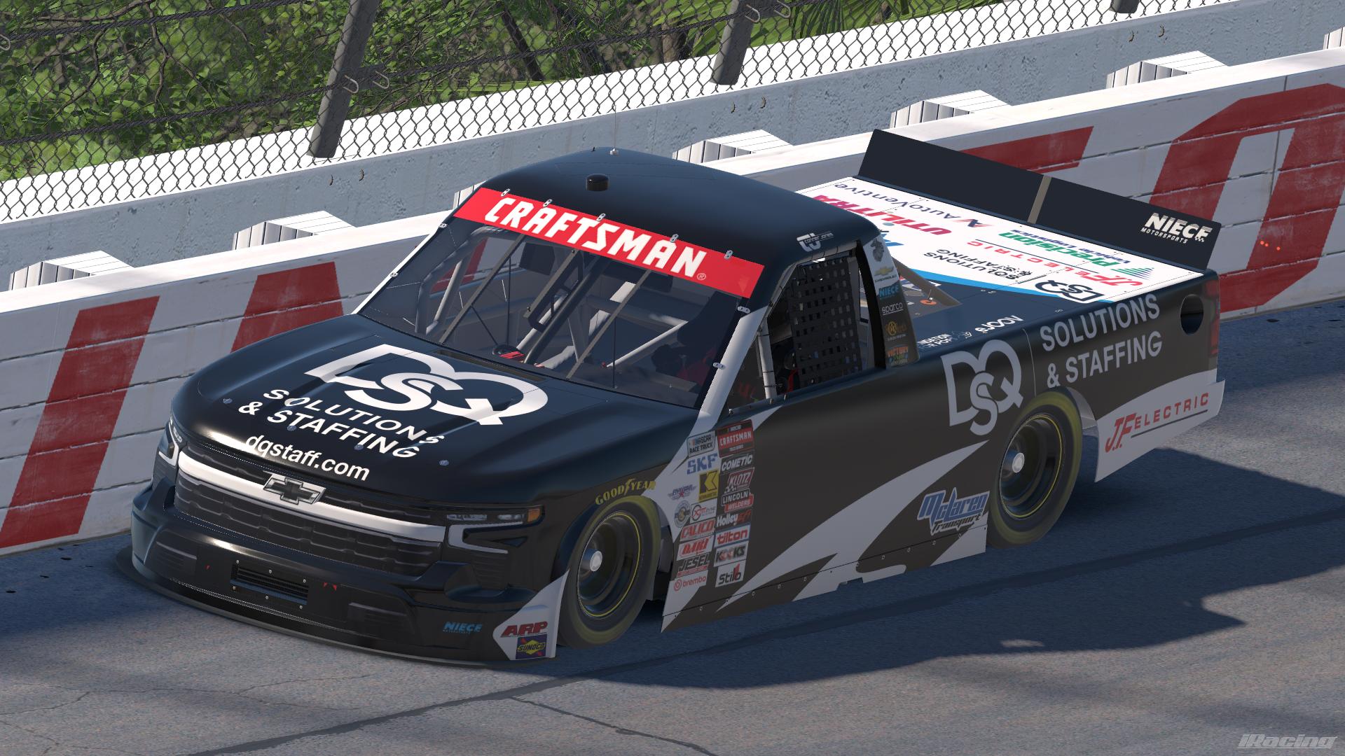 Preview of 2026 Conner Jones DQS Solutions & Staffing Chevrolet Silverado RST (No Numbers) by Leighton B Sibille