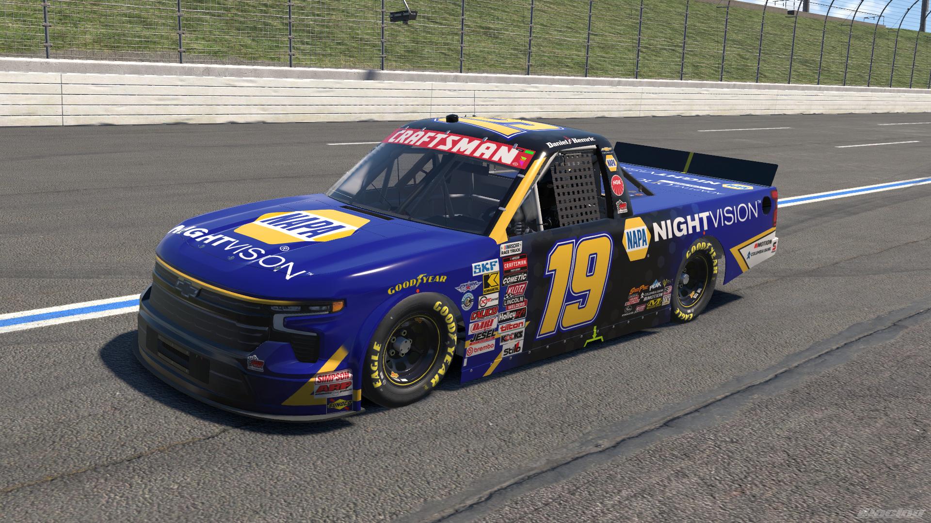 Preview of Daniel Hemric 2026 NAPA Nightvision Scheme (Sim Stamped) by Demarion Robinson