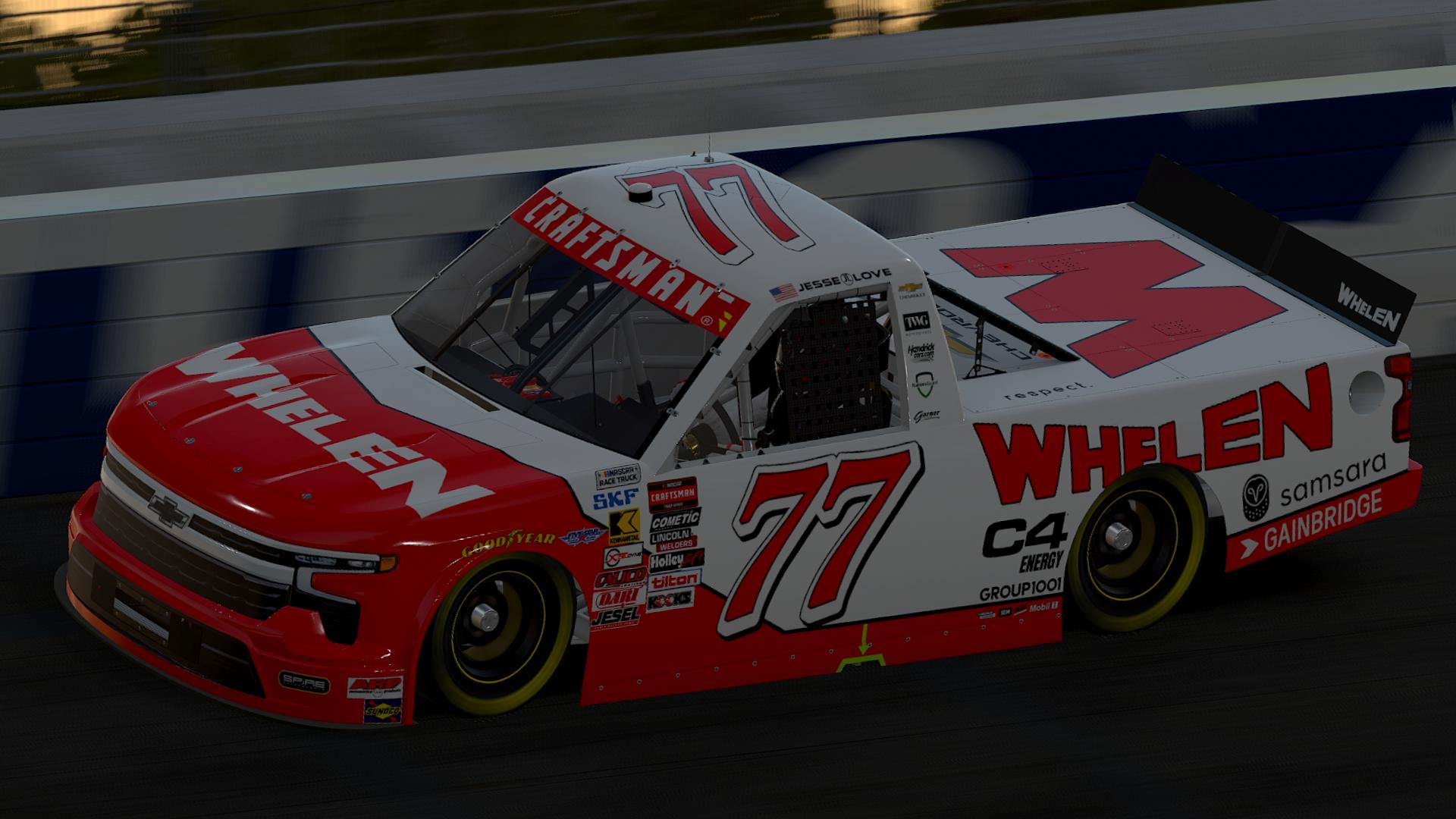 Preview of Fictional 2026 Jesse Love Whelen Spire Motorsports Silverado #77 (Custom#) by Jordan Davis-Flint