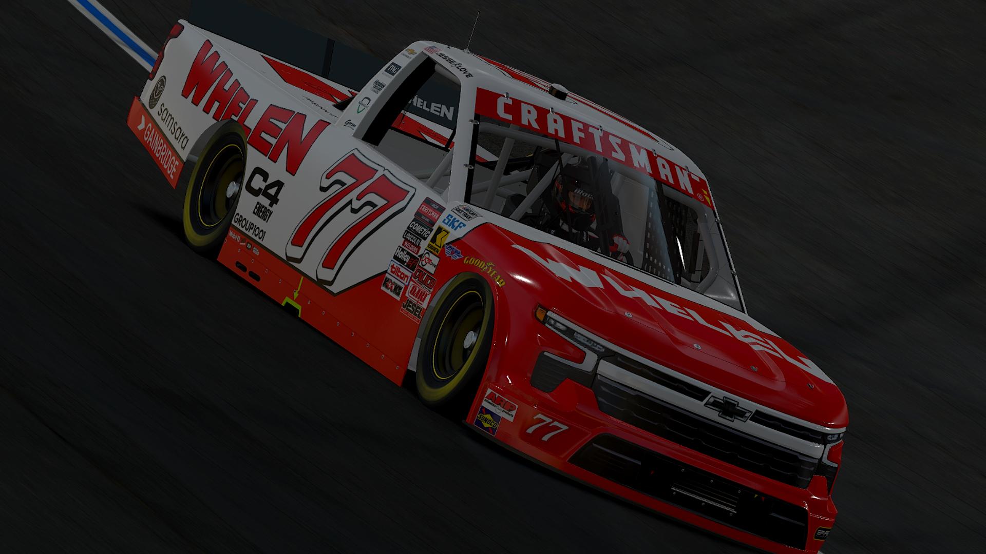 Preview of Fictional 2026 Jesse Love Whelen Spire Motorsports Silverado #77 (Custom#) by Jordan Davis-Flint
