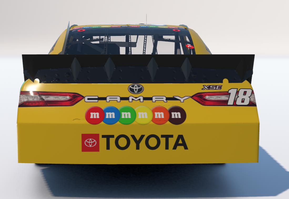 Preview of Kyle Busch 2017 M&Ms COT Toyota Camry Custom Number by Logan Martini