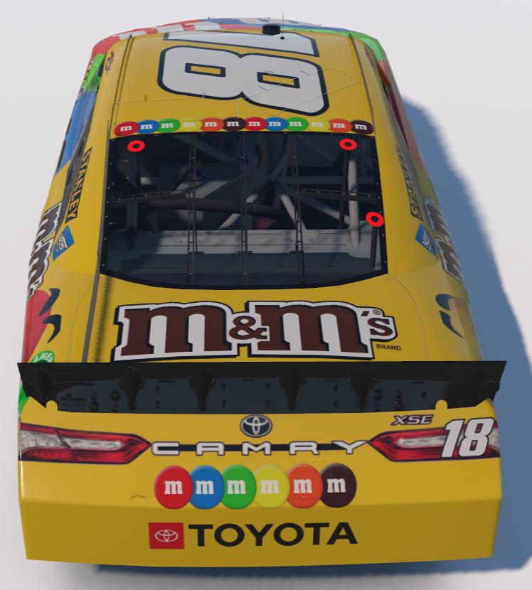 Preview of Kyle Busch 2017 M&Ms COT Toyota Camry Custom Number by Logan Martini