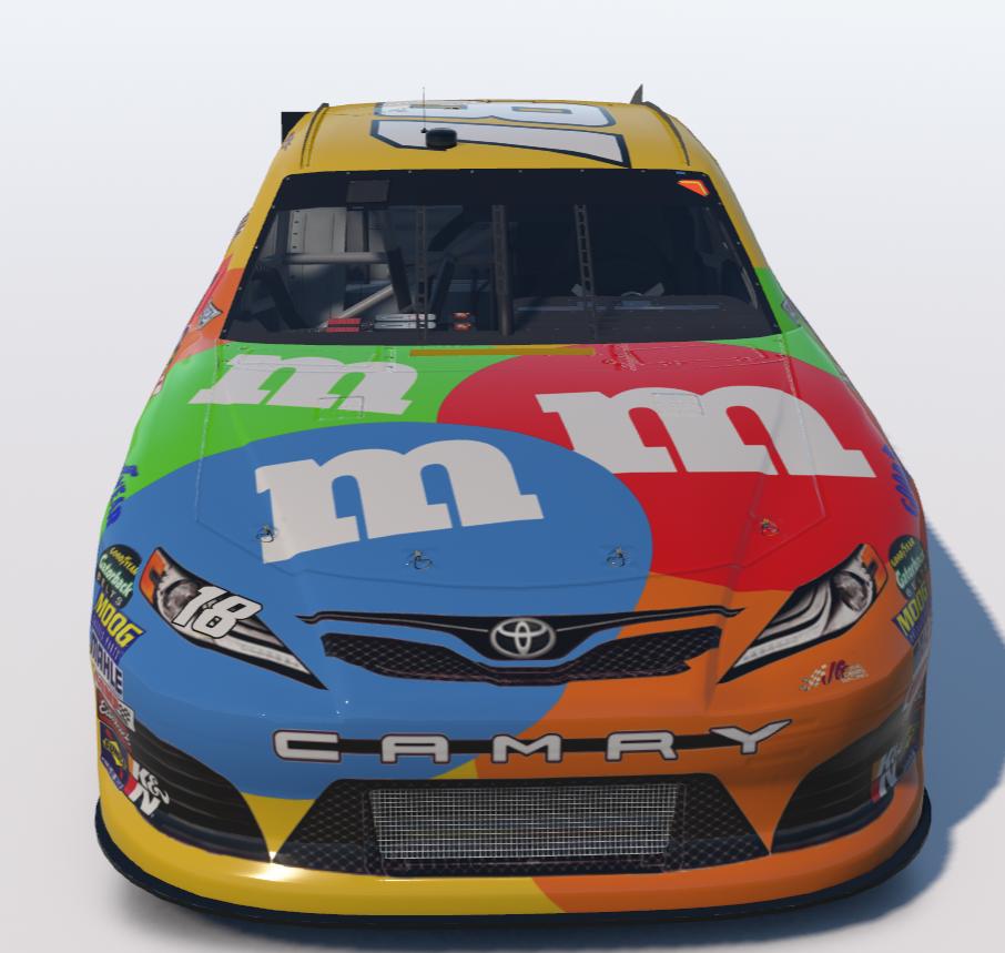 Preview of Kyle Busch 2017 M&Ms COT Toyota Camry Custom Number by Logan Martini