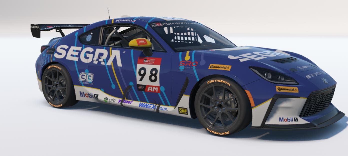 Preview of 2026 RVA Graphics Motorsports By Speed Syndicate #98 SEGRA Toyota GR Cup Car Sonoma Raced Version by Max Schweid