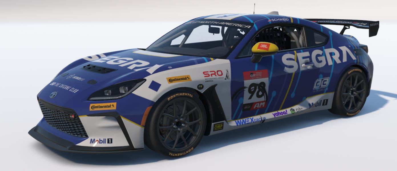 Preview of 2026 RVA Graphics Motorsports By Speed Syndicate #98 SEGRA Toyota GR Cup Car Sonoma Raced Version by Max Schweid