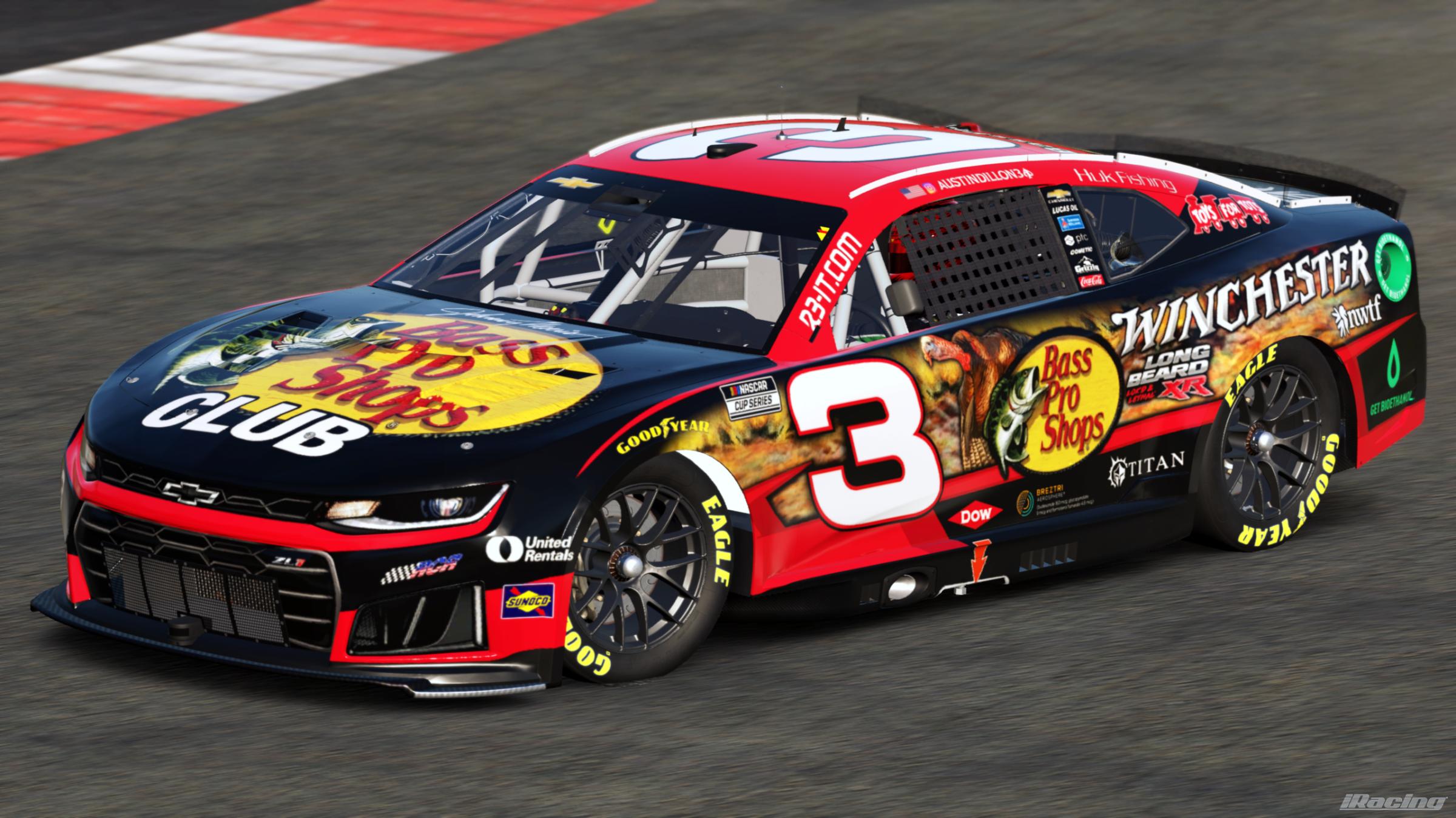 Preview of Austin Dillon 2026 Bass Pro/Winchester Long Beard XR (Sim #) by Gary P.