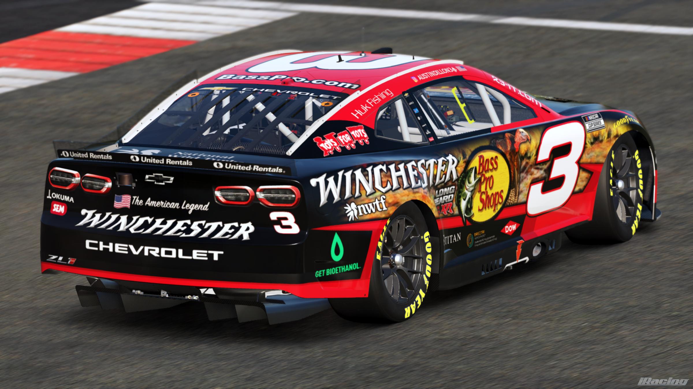 Preview of Austin Dillon 2026 Bass Pro/Winchester Long Beard XR (Sim #) by Gary P.