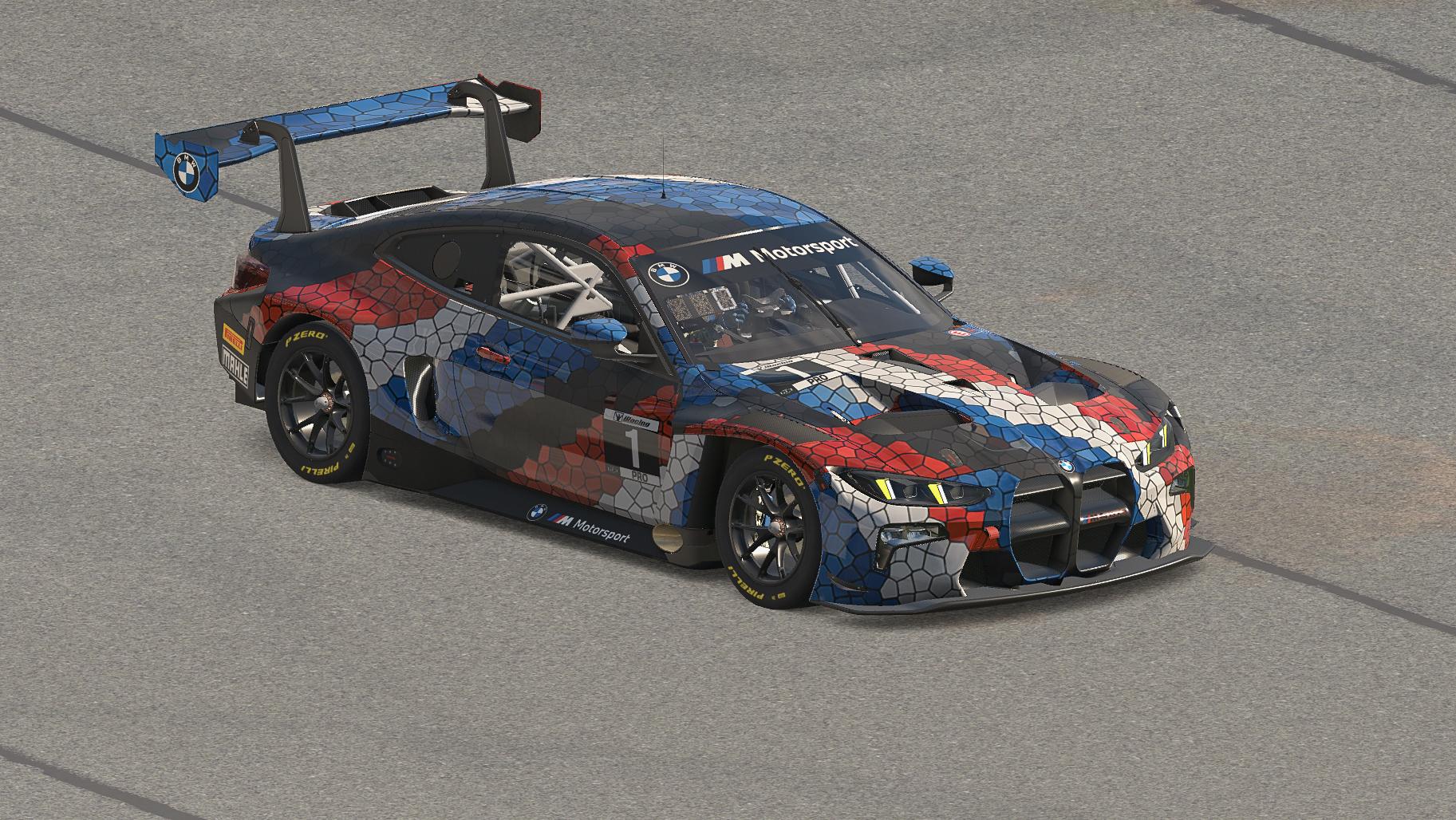 Preview of Mosaique BMW Motorsport colours BMW M4 GT3 by Mike Riedner
