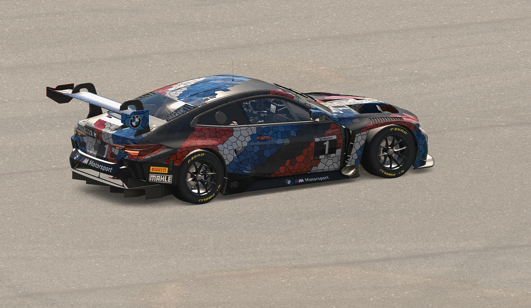 Preview of Mosaique BMW Motorsport colours BMW M4 GT3 by Mike Riedner