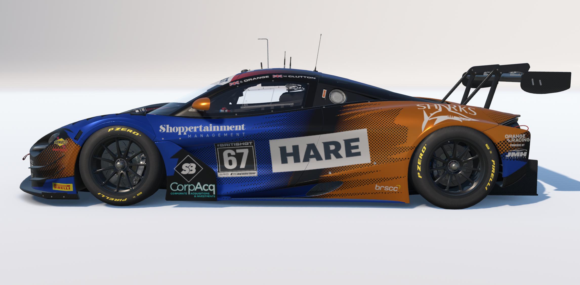 Preview of Orange Racing Car #67 2026 British GT - Simon Orange and Marcus Clutton by Keith Archer