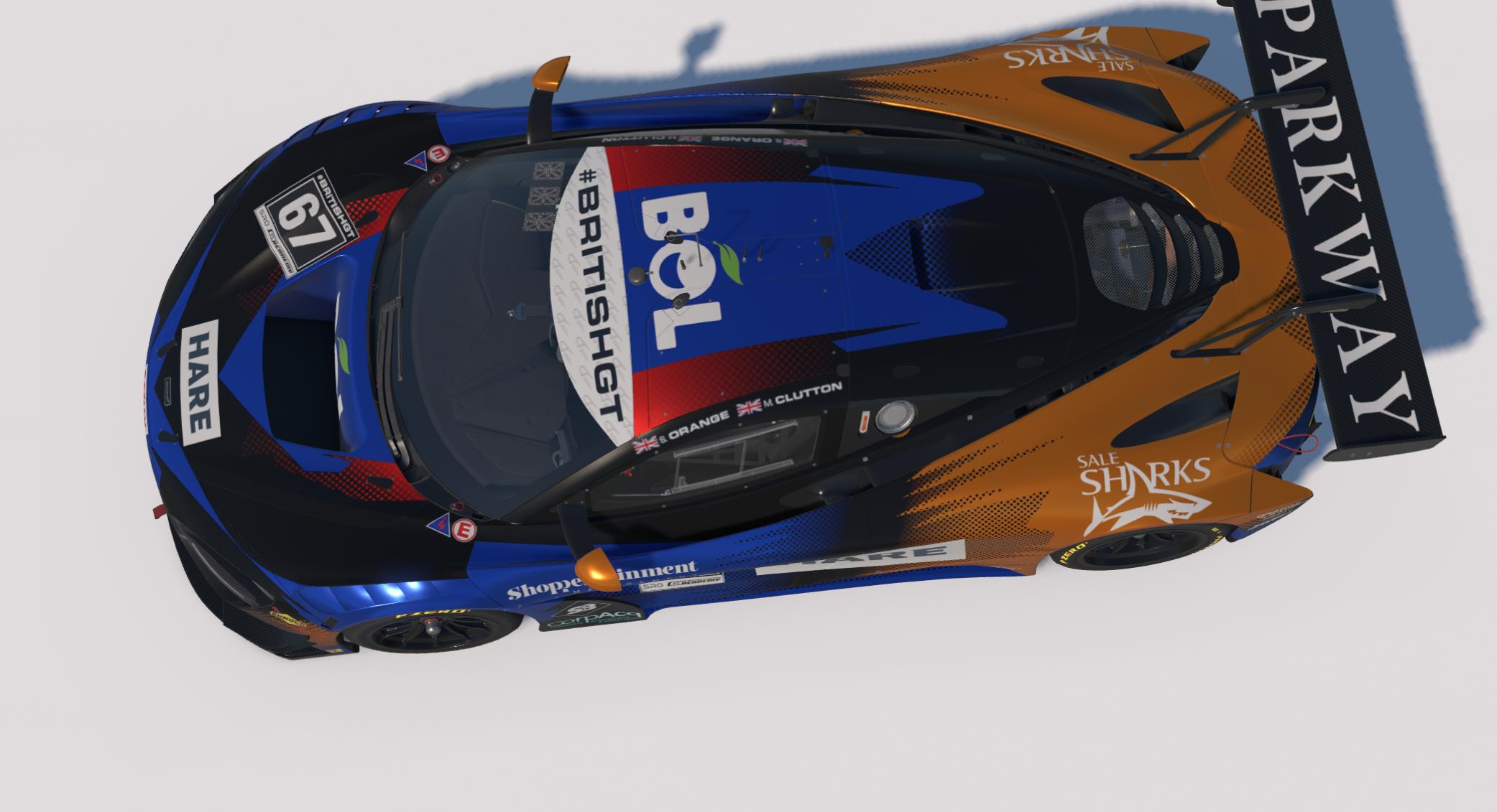 Preview of Orange Racing Car #67 2026 British GT - Simon Orange and Marcus Clutton by Keith Archer