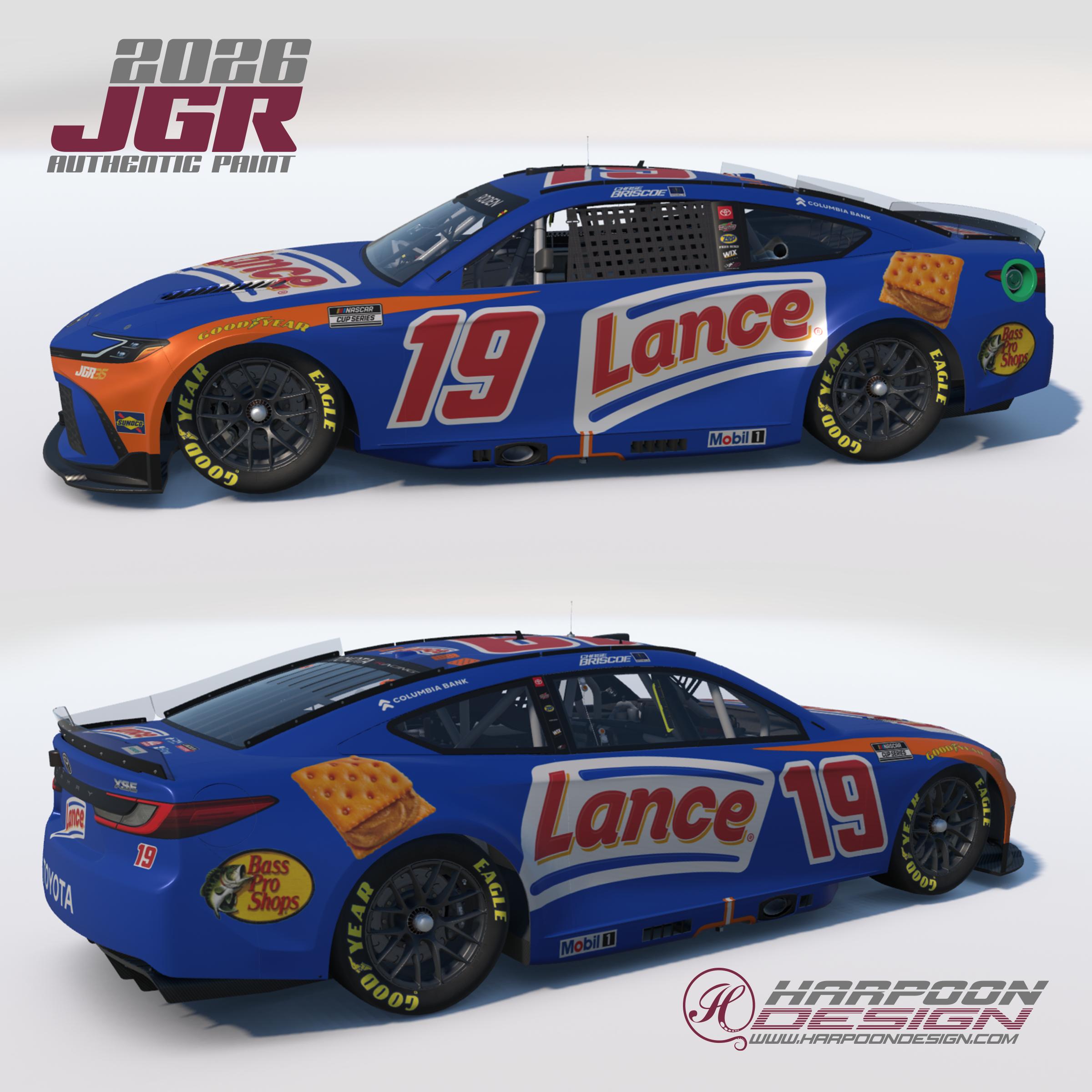 Preview of 2026 Chase Briscoe Lance Toyota Camry No Num by Brantley Roden
