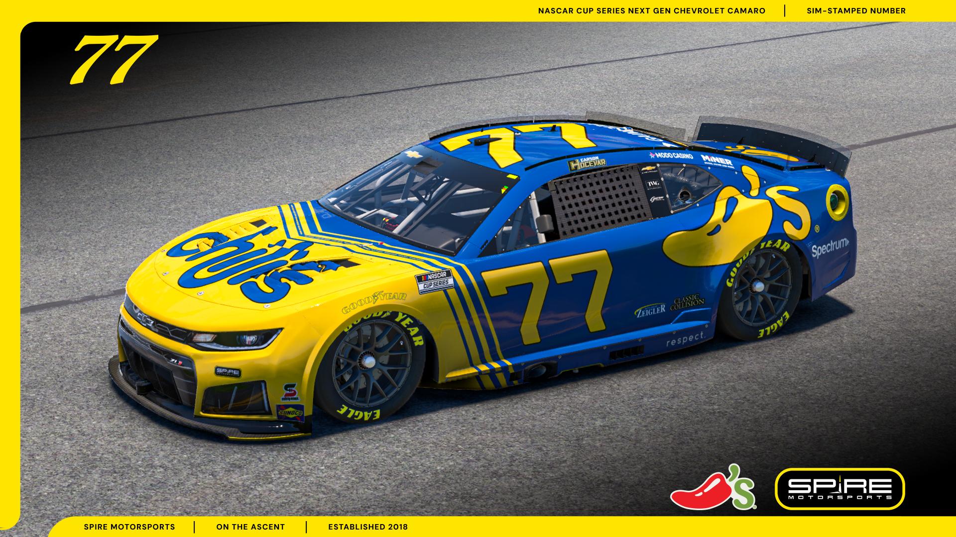 Preview of 2026 #77 Carson Hocevar Chilis Marg Machine - No Number by Spire Motorsports