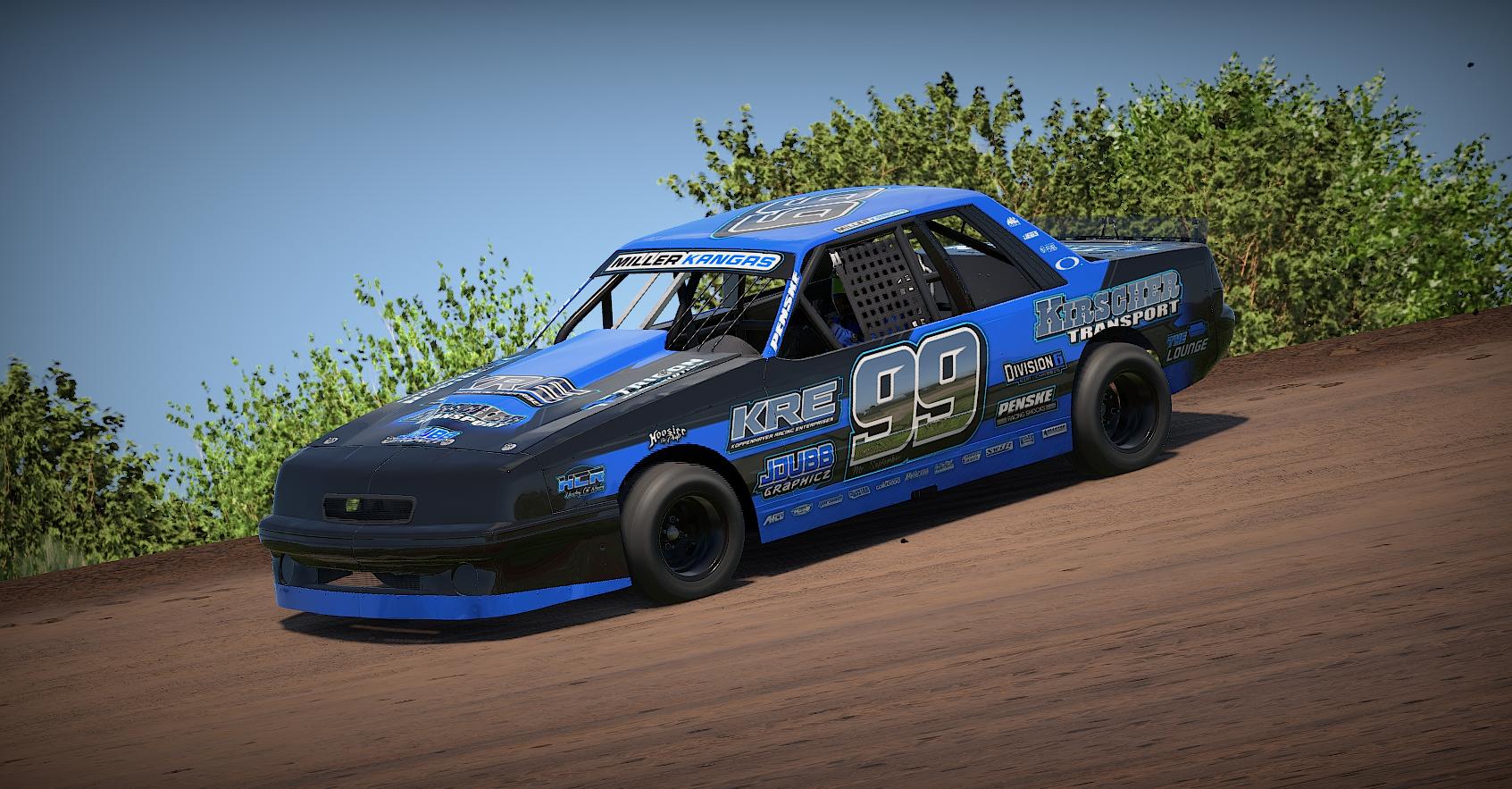 Preview of Miller Kangas / Blue & Chrome Mini-Stock / #99 by Joshua Wright3