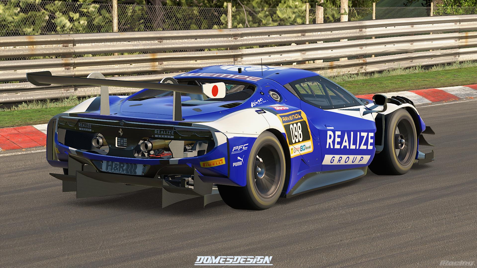Preview of REALIZE Kondo Racing with Rinaldi Ferrari 296 GT3 NLS 2026 by Dominic Strelow