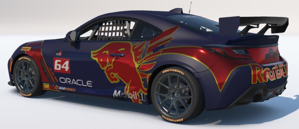 Preview of Red Bull themed ToyotaGR86 by Kevin King Jr