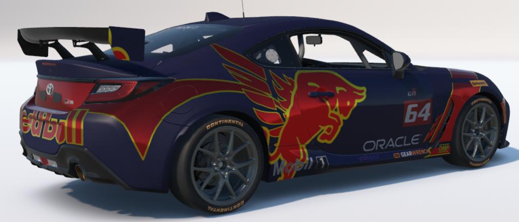 Preview of Red Bull themed ToyotaGR86 by Kevin King Jr
