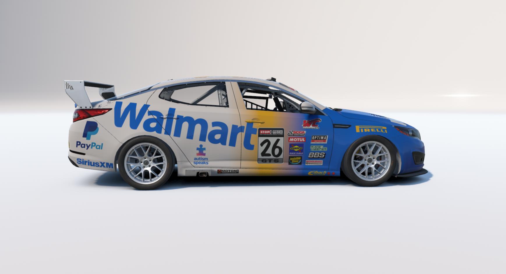 Preview of Kia Optima Team Walmart 2026 by Johnny McNamara