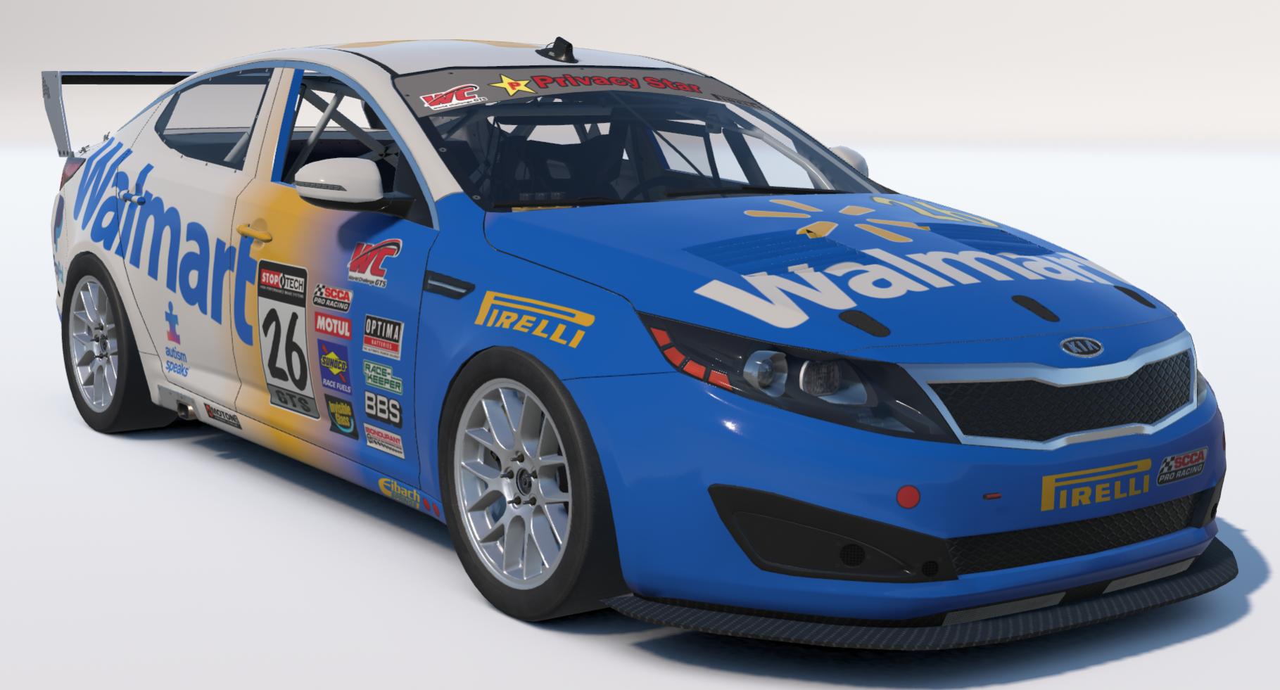 Preview of Kia Optima Team Walmart 2026 by Johnny McNamara