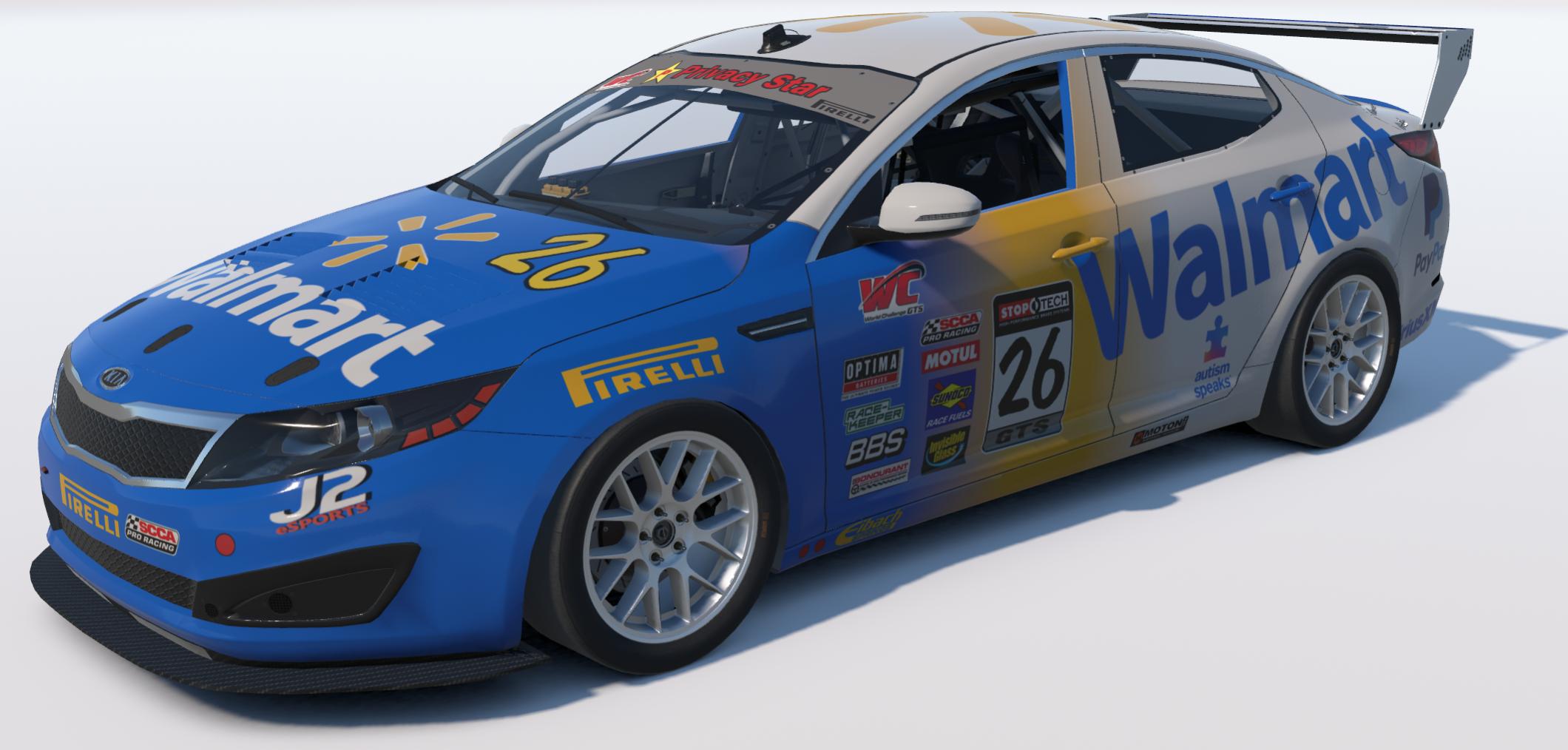 Preview of Kia Optima Team Walmart 2026 by Johnny McNamara