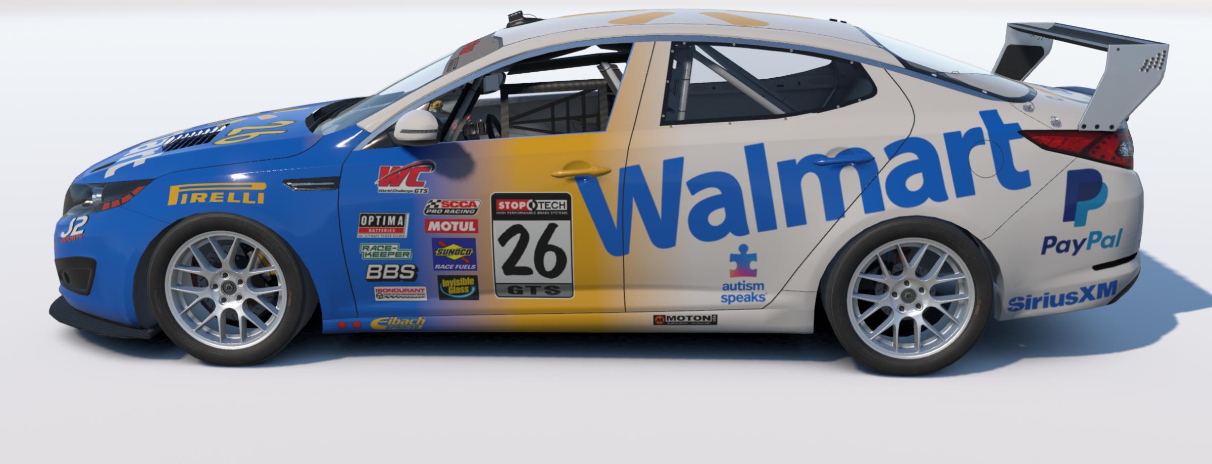 Preview of Kia Optima Team Walmart 2026 by Johnny McNamara