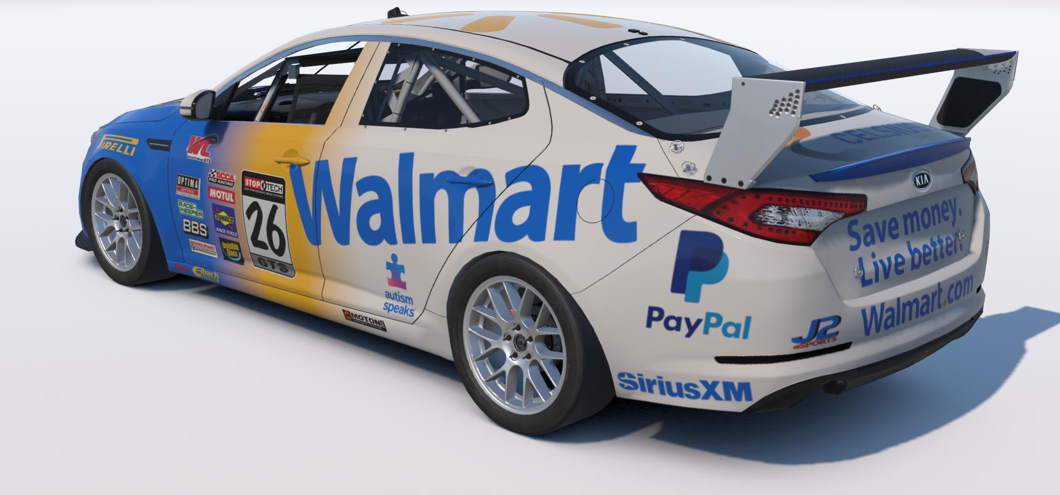 Preview of Kia Optima Team Walmart 2026 by Johnny McNamara