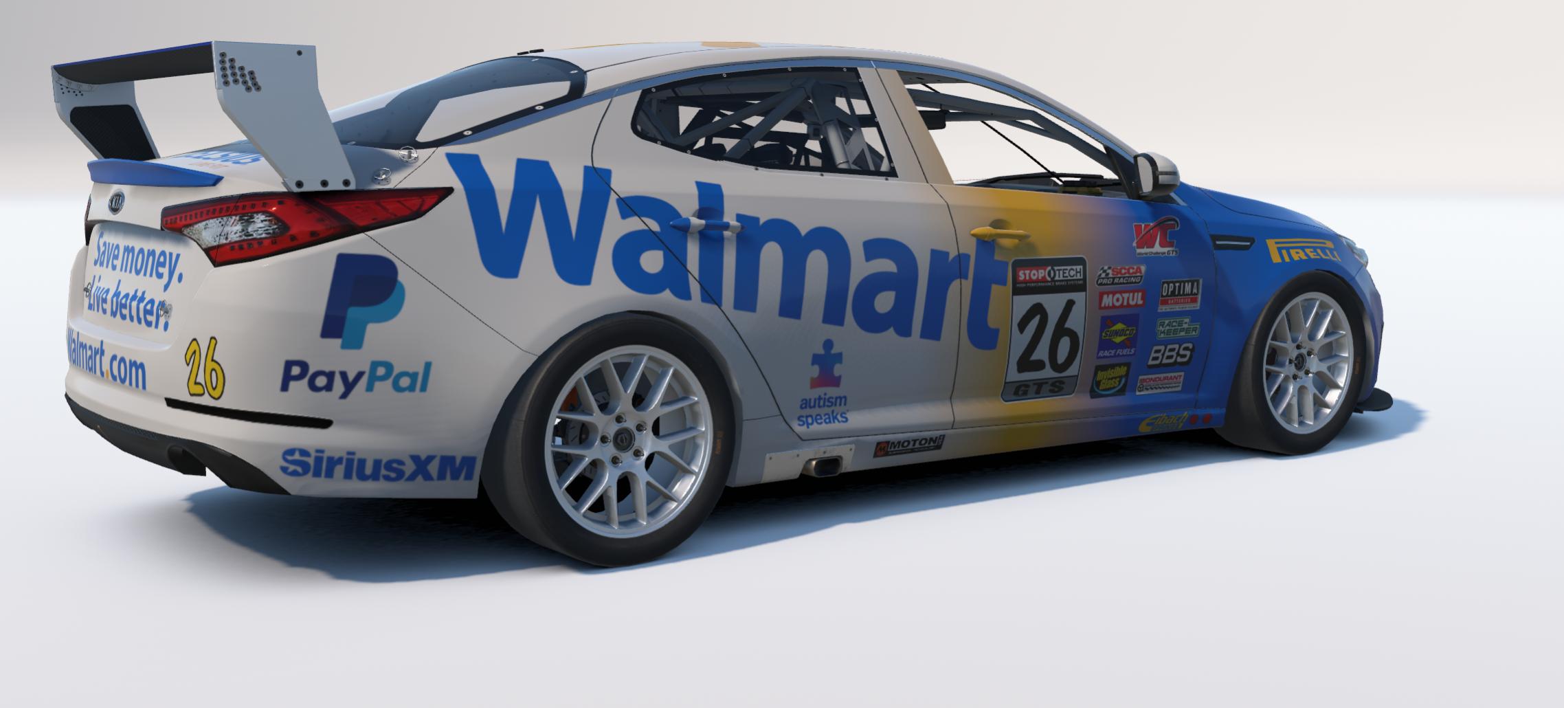Preview of Kia Optima Team Walmart 2026 by Johnny McNamara