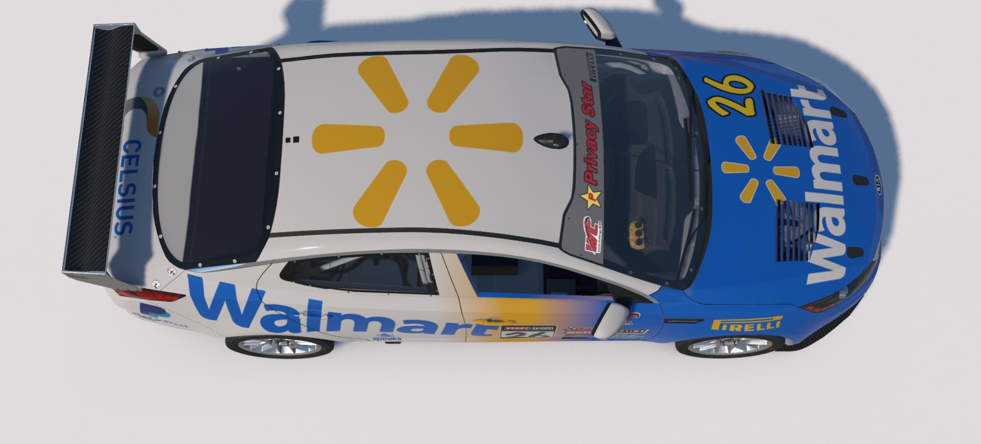 Preview of Kia Optima Team Walmart 2026 by Johnny McNamara