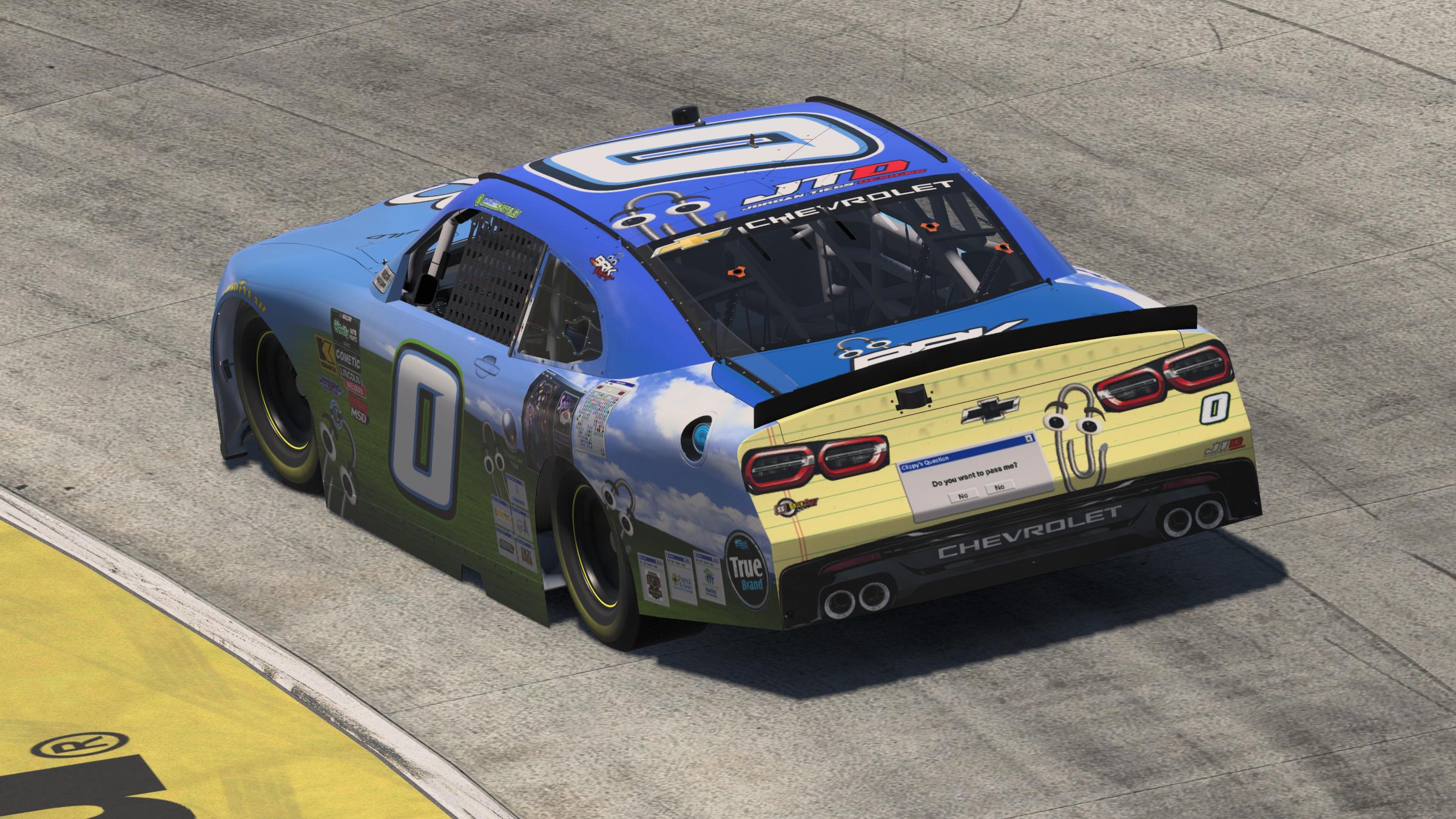 Preview of SIM STAMPED NUMBERS Garrett Smithley Clippy Car by Jordan Tiegs