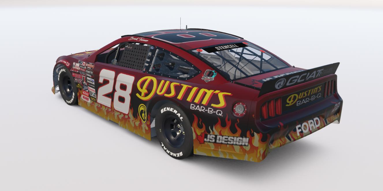 Preview of #28 Dustins BBQ Ford Mustang by Jordan S.
