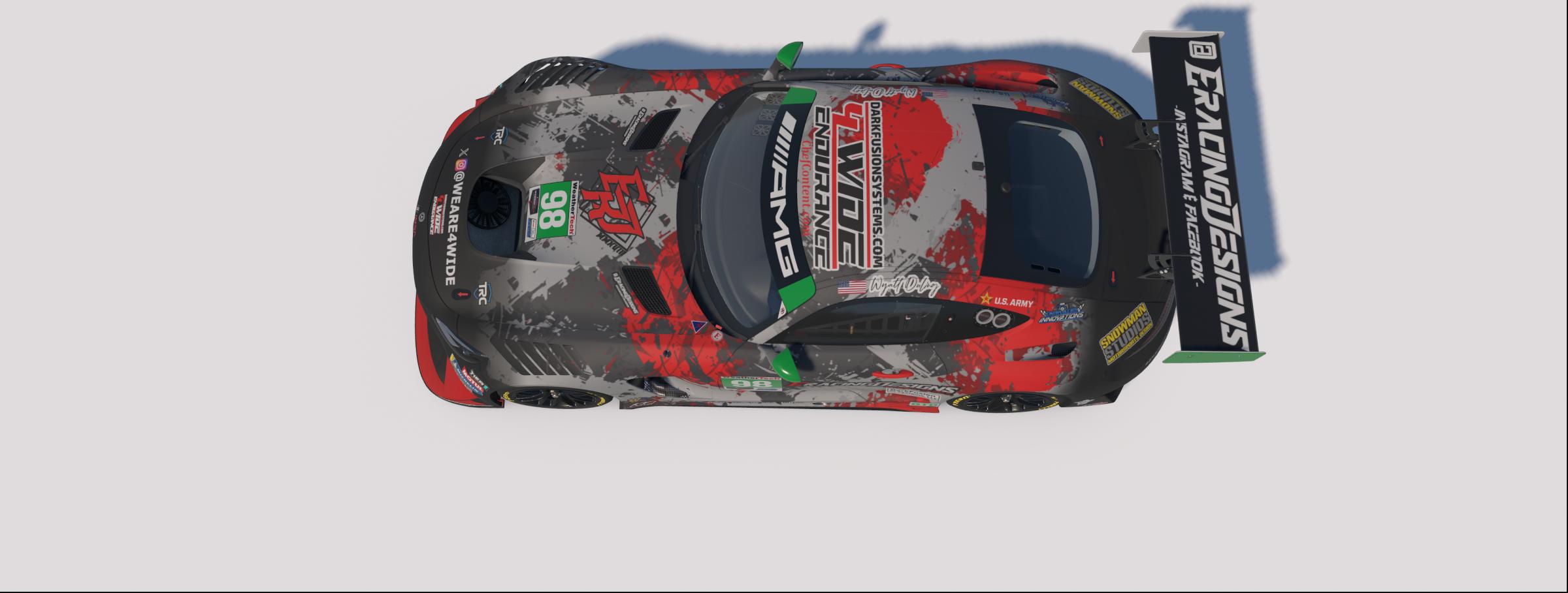 Preview of 2026 Wyatt Duling E Racing Designs Mercedes AMG GT3 W/ Spec Map by Rob Evans