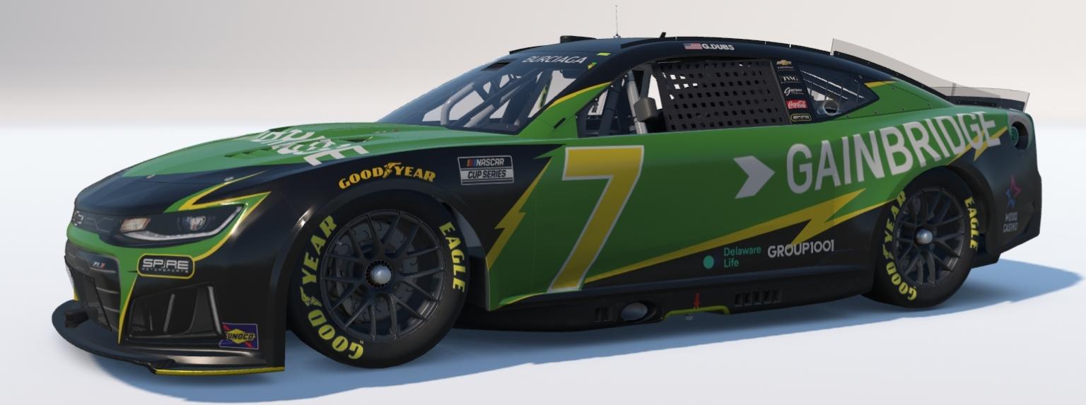 Preview of Griffin Williams Gainbridge Throwback Chevrolet Cup Car by Seth Burciaga