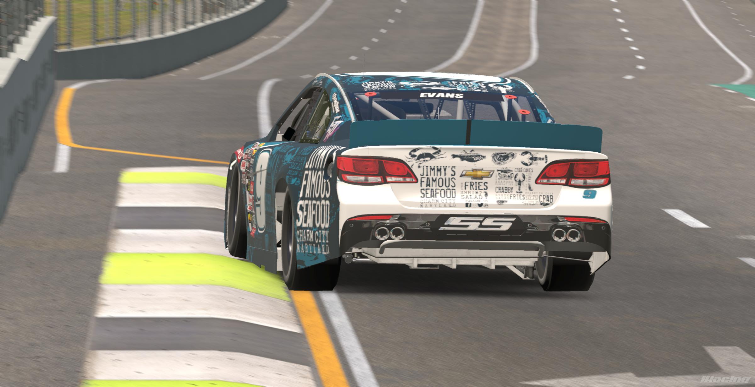 Preview of 2026 #9 Ryan Cluney Jimmys Famous Seafood ARCA Chevrolet SS W/ Spec Map by Rob Evans