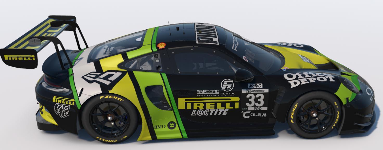 Preview of Pirelli/Office Depot/New Era Porsche 911 GT3 R (992) by Ronald Lawson2
