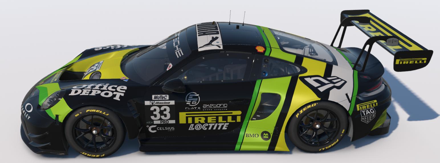 Preview of Pirelli/Office Depot/New Era Porsche 911 GT3 R (992) by Ronald Lawson2