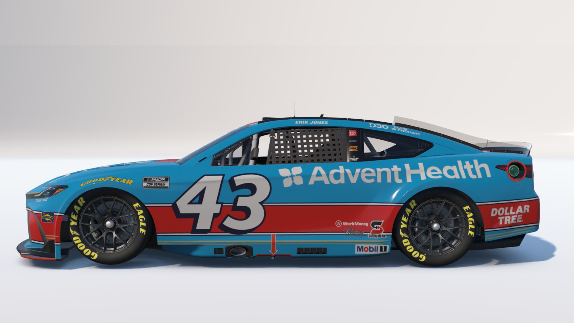 Preview of 2026 Erik Jones AdventHealth Darlington Throwback by Thomas S.