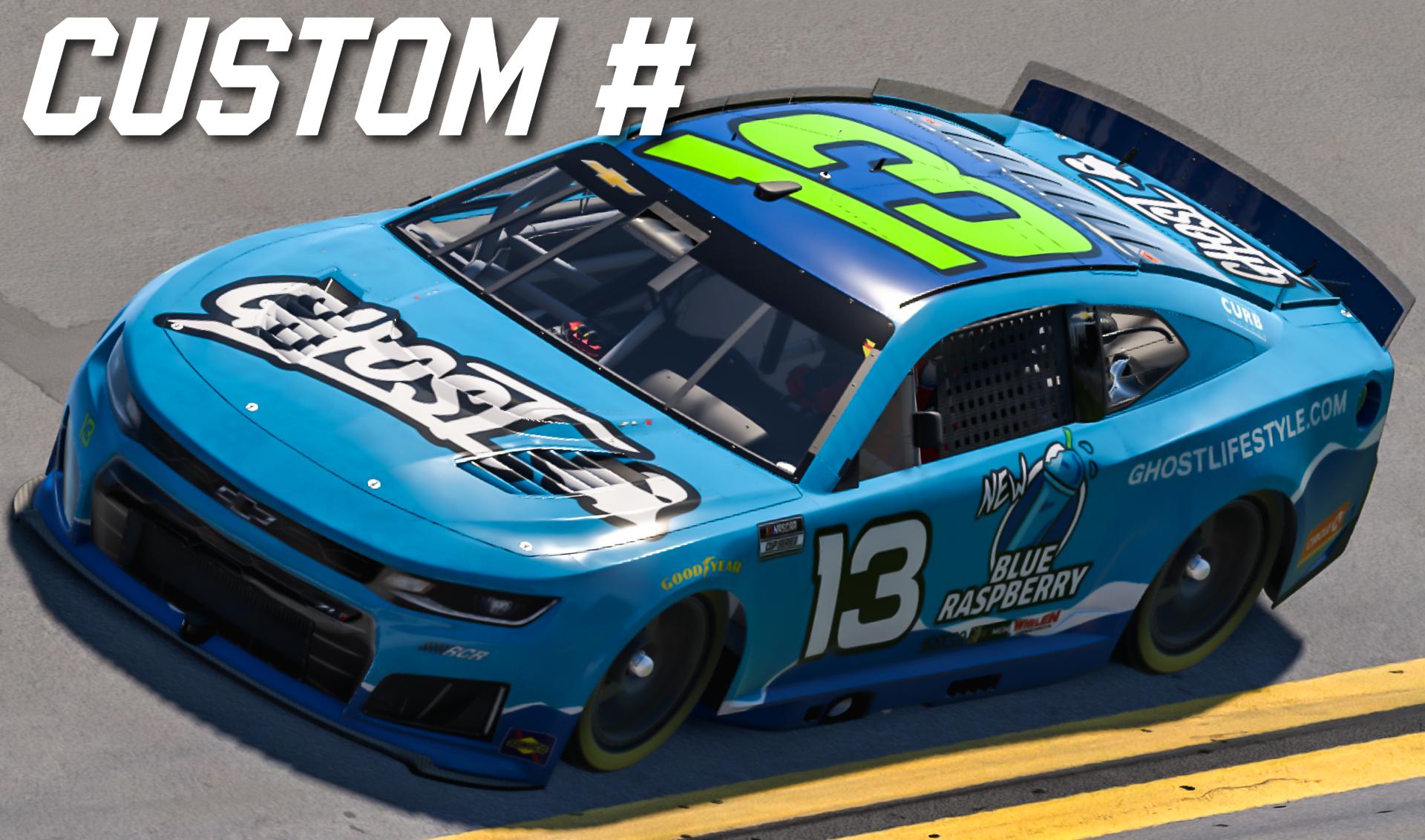 Preview of 2026 #13 Ghost Energy Blue Raspberry Chevrolet Camaro ZL1 - Custom # by Jordan N.