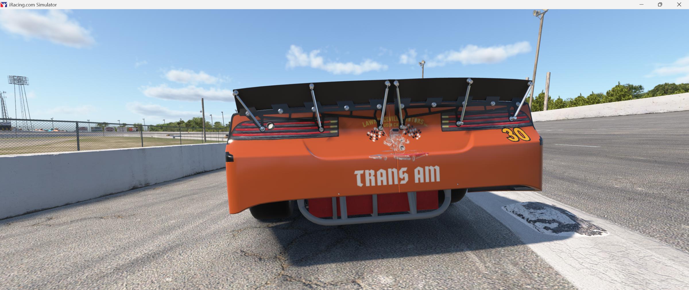 Late Model Colour In my custom latemodel black n orange 30 by Cody Weathers - Trading Paints