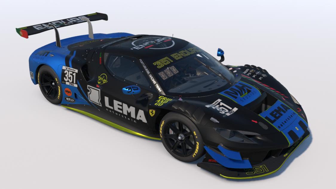 Preview of Ferrari 296 Gt3 Blue by Frederico Samora C.