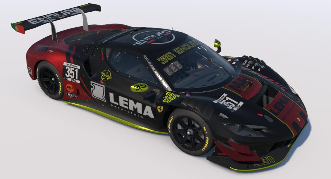 Preview of Ferrari 296 Gt3 Red by Frederico Samora C.