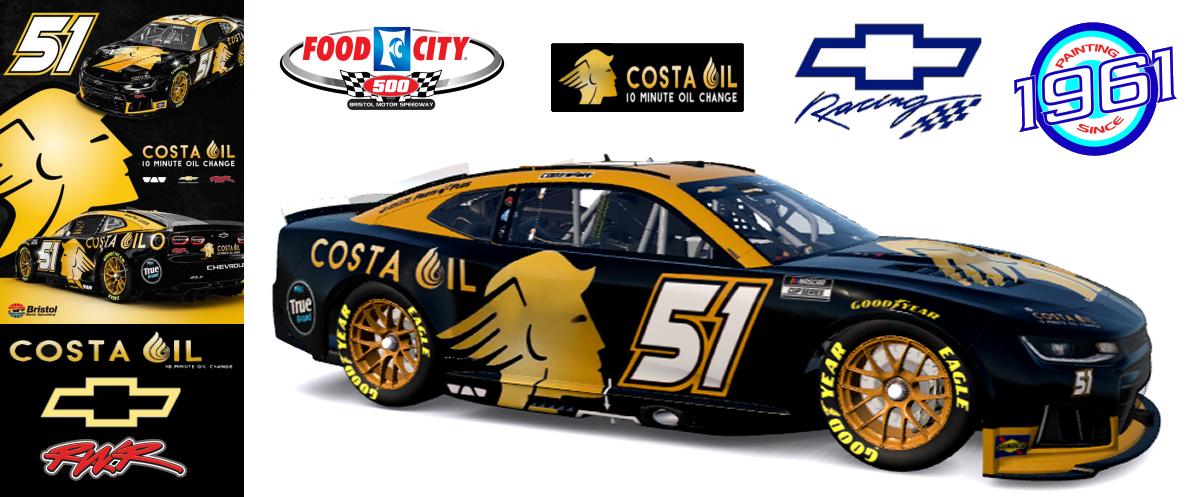 Preview of 2026 RWR Cody Ware / Costa Oil Chevrolet Camaro ZL1 at Bristol. by Micael Hagstrom
